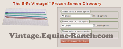 Frozen semen directory search screenshot